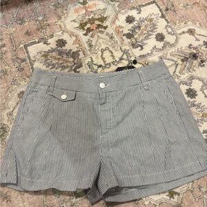 Rag & Bone High Waist Black and White Shorts